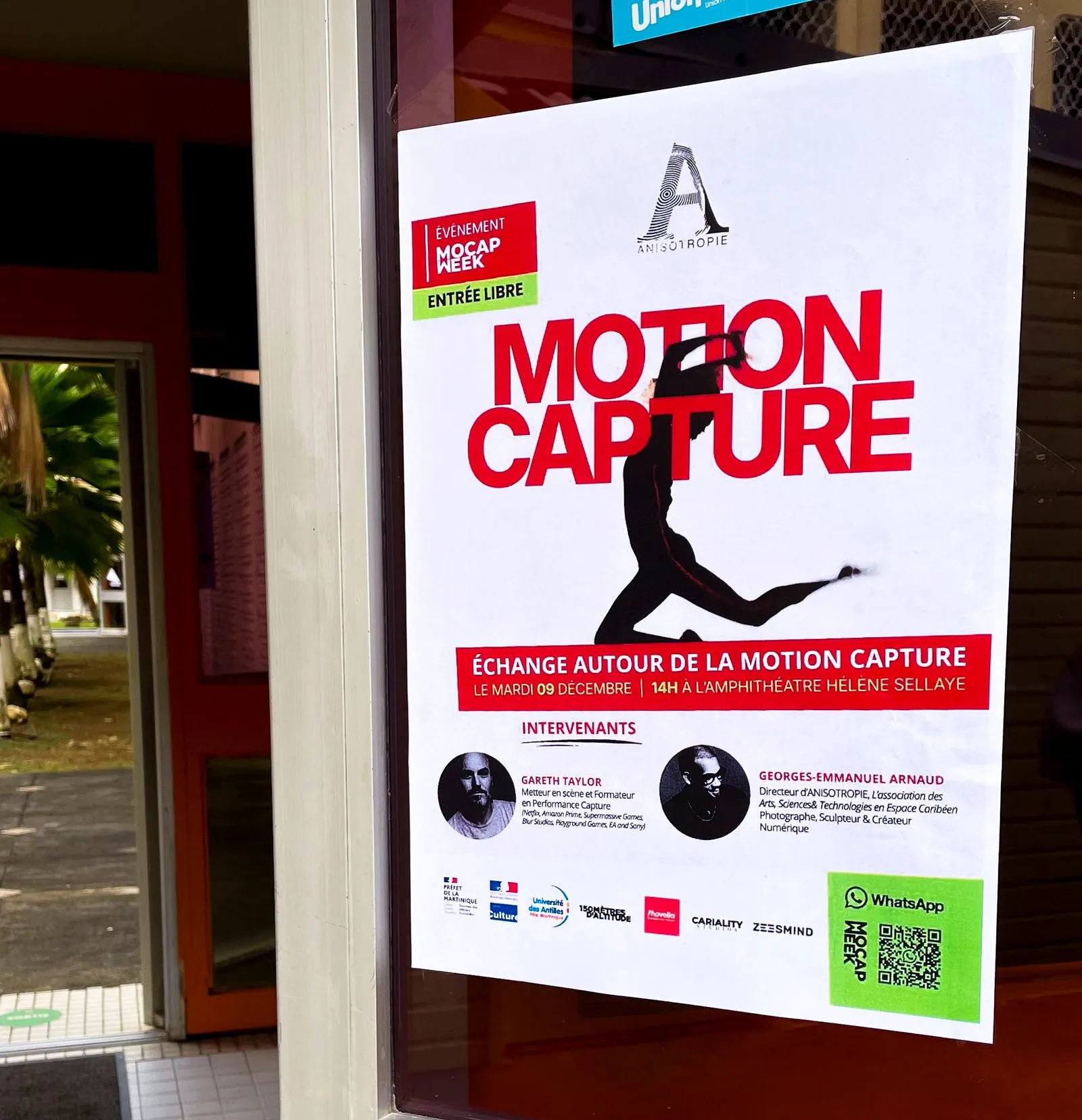 L’affiche de la rencontre à l’Université des Antilles