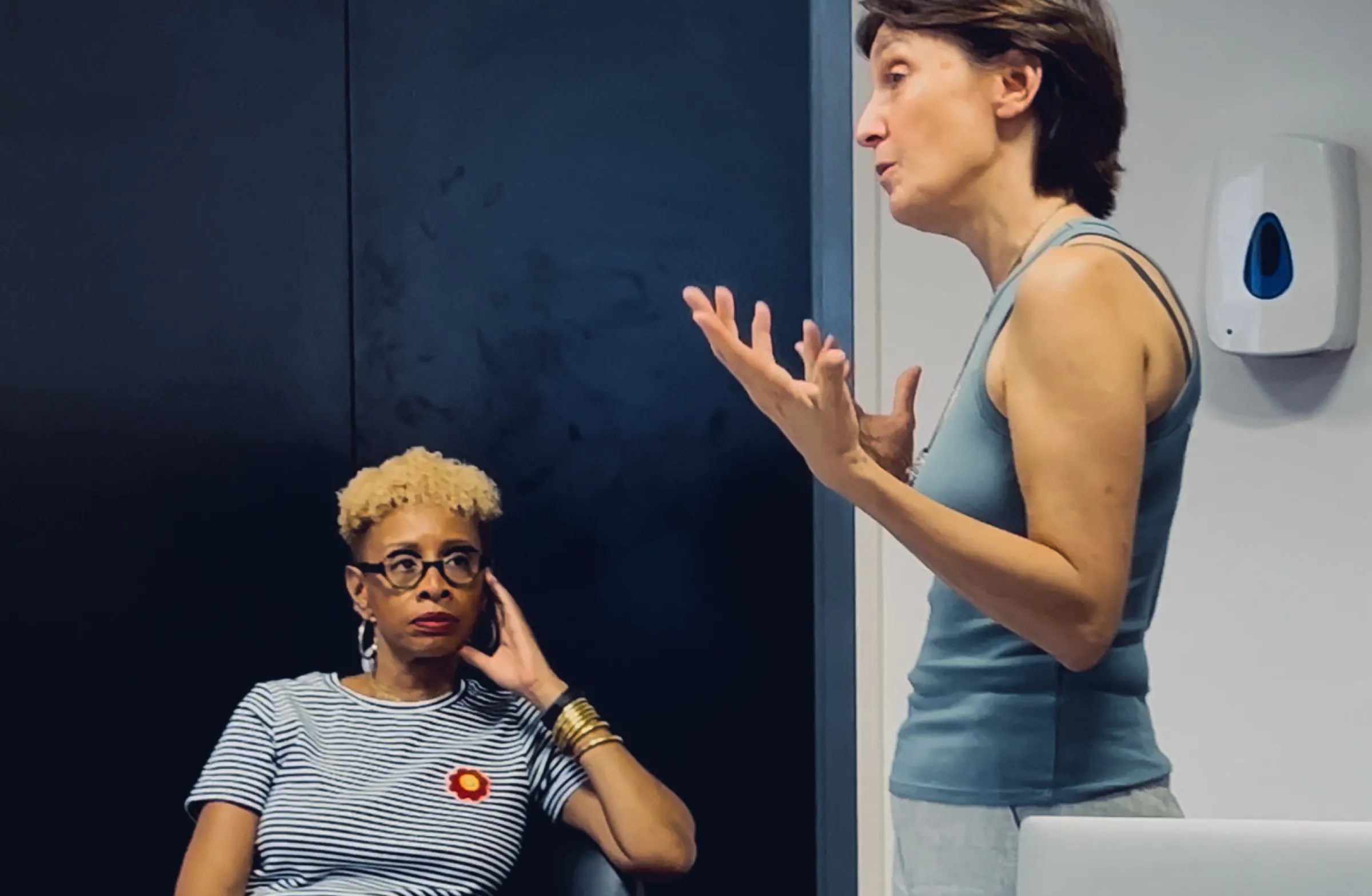 Silvia Gaillard échange avec les élèves